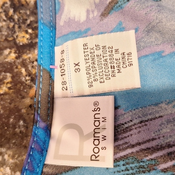 B womens Roaman's stretch dohlman sleeve plus size top 3X  EUC - Picture 3 of 3